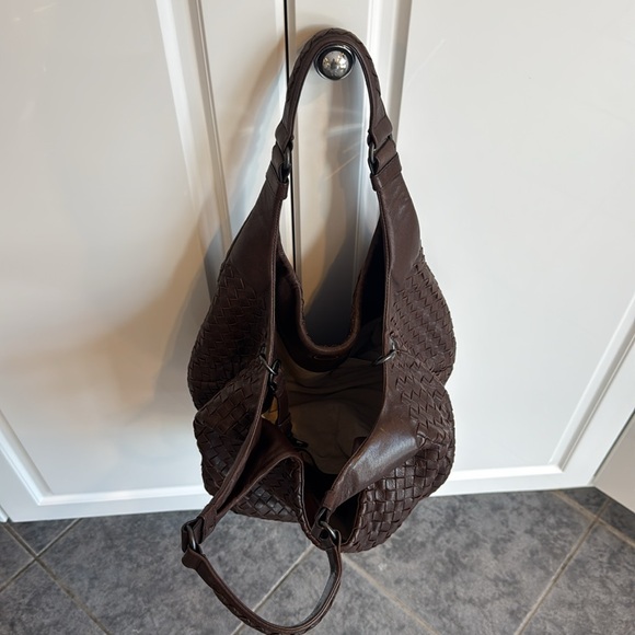 Bottega Veneta Hobo Intrecciato Campana Brown Leather handbag - Picture 4 of 15